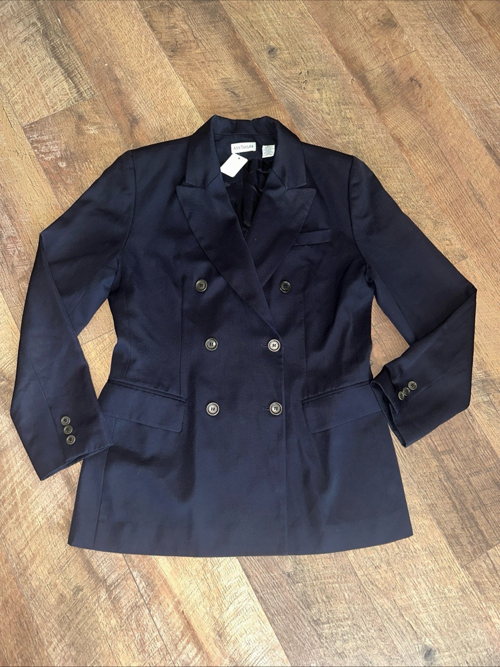 Ann Taylor Wool Navy Blue Jacket